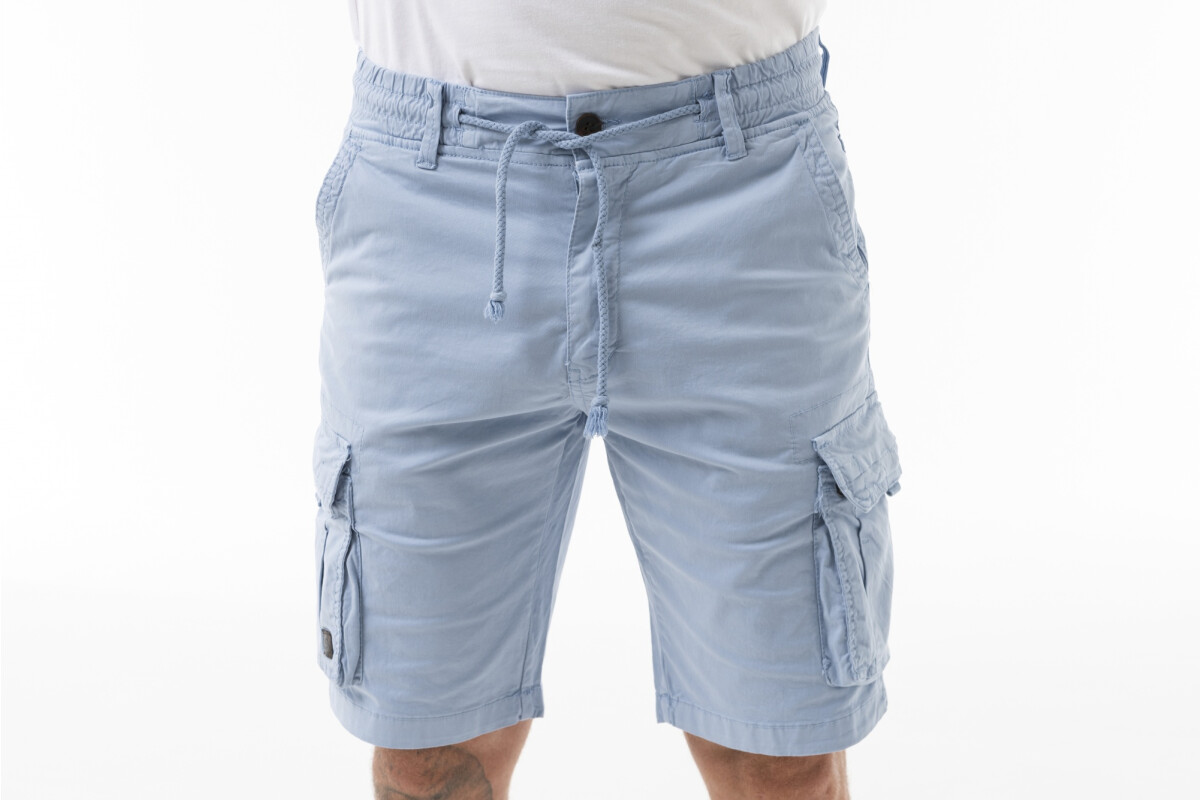 BERMUDA CARGO ALGARROBO S/TAPA Celeste