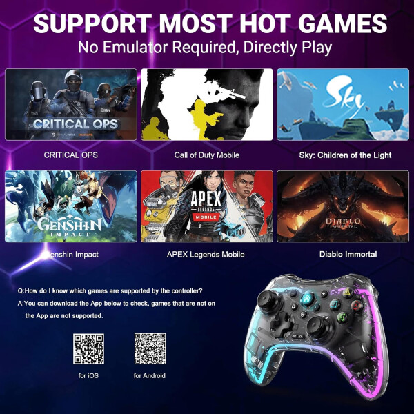 Joystick Inalámbrico 6 En 1 Lh-3 Ps4 Ps3 Led JOYSTICK INALAMBRICO 6EN1 LH-3