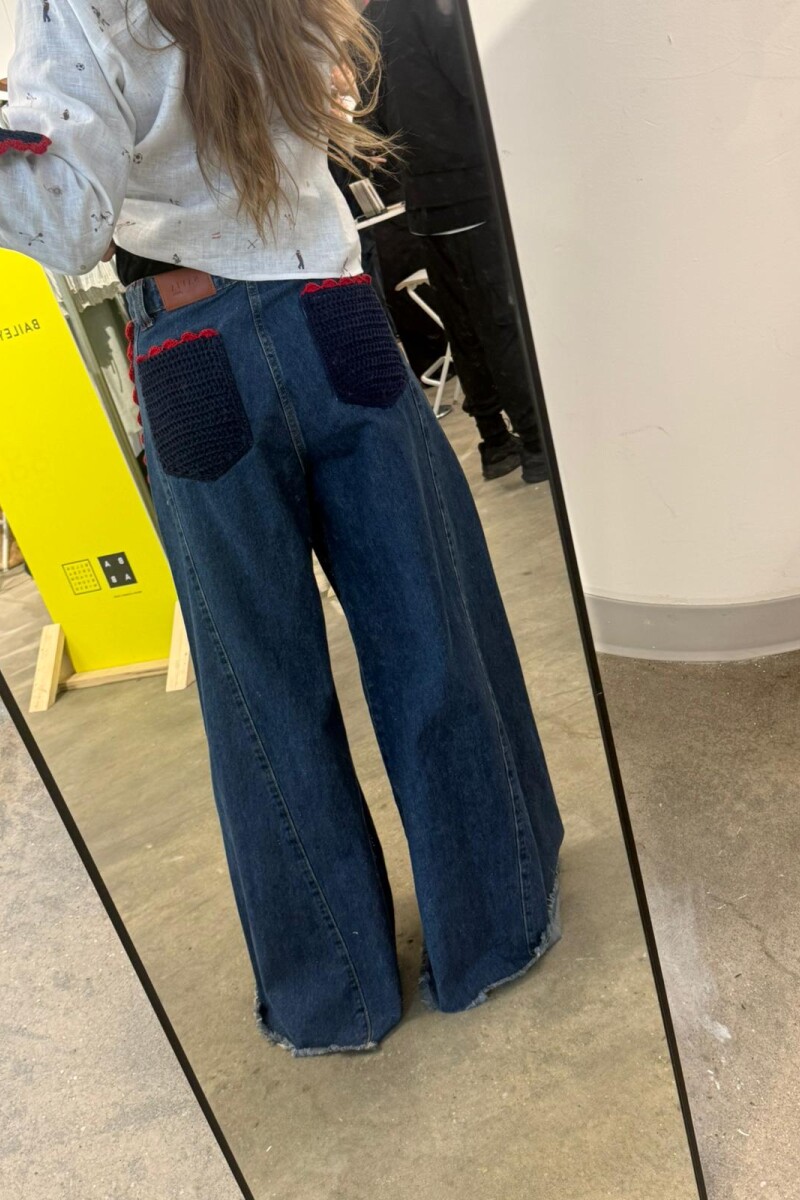 PRE VENTA JEAN WIDE XL RED Azul