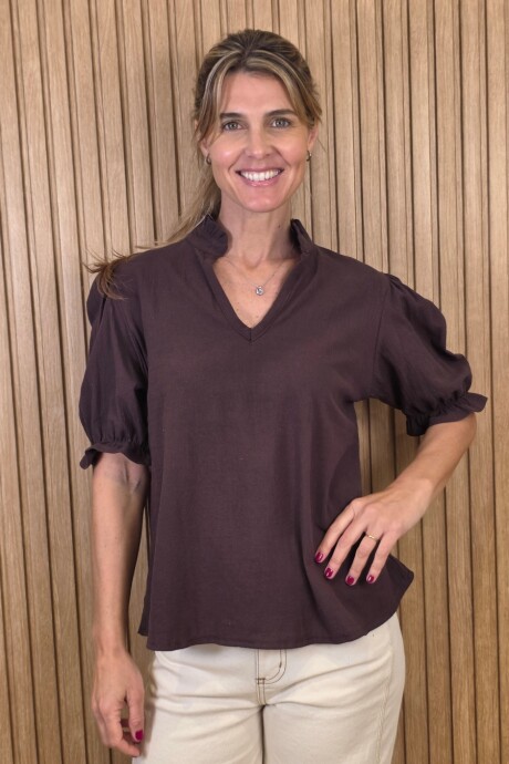 Blusa Danesa Chocolate