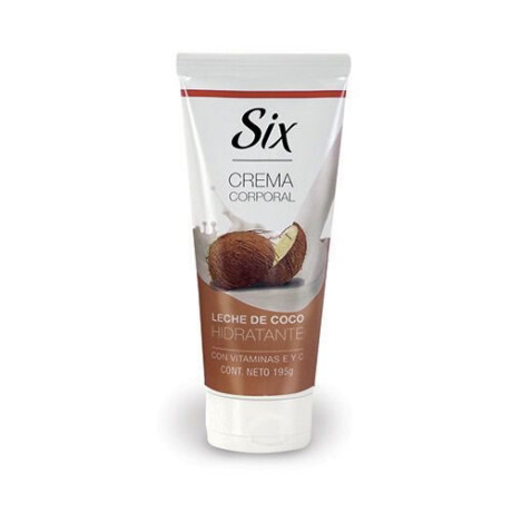SIX CREMA CORPORAL LECHE DE COCO 195gr SIX CREMA CORPORAL LECHE DE COCO 195gr