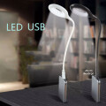 Lampara Led Redonda Para Pc o Lectura con USB Blanco