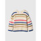 24/7 BOXY CREW SWTR WHITE MULTI STRIPE