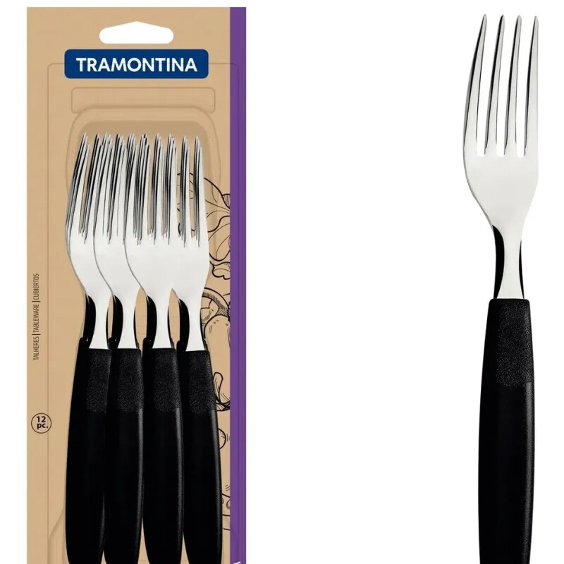 TENEDOR DE MESA IPANEMA NEGRO X 12 - 23362/900 TENEDOR DE MESA IPANEMA NEGRO X 12 - 23362/900