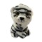 Peluche Ojos Brillantes 20 cm Phi Phi Tigre Blanco y Negro