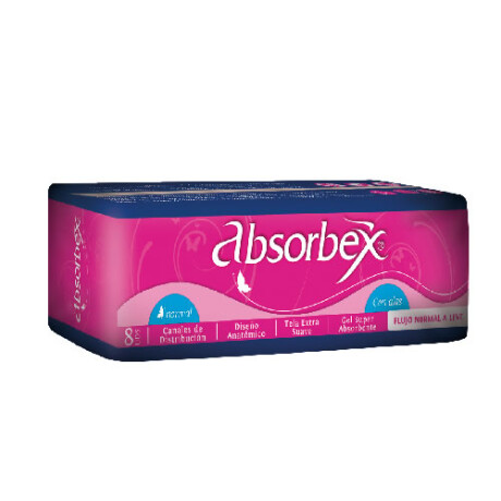 Toallas Femeninas Absorbex Extra Suaves con Alas x8 | Suavidad y Protección Total Toallas Femeninas Absorbex Extra Suaves con Alas x8 | Suavidad y Protección Total