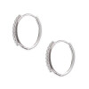 Aros Lindsay en oro blanco 18k con circonias Aros Lindsay en oro blanco 18k con circonias