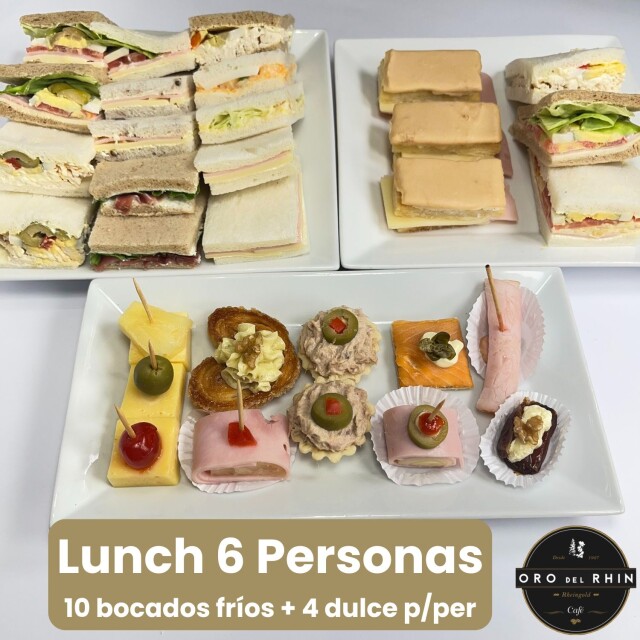 Lunch - 6 Personas + Dulce Lunch - 6 Personas + Dulce