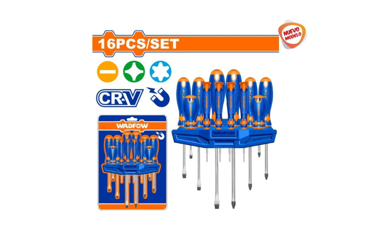 SET X 16 DESTORNILLADORES PALETA/PHILLIPS SET X 16 DESTORNILLADORES PALETA/PHILLIPS