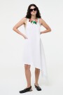 VESTIDO ASIMETRICO Blanco