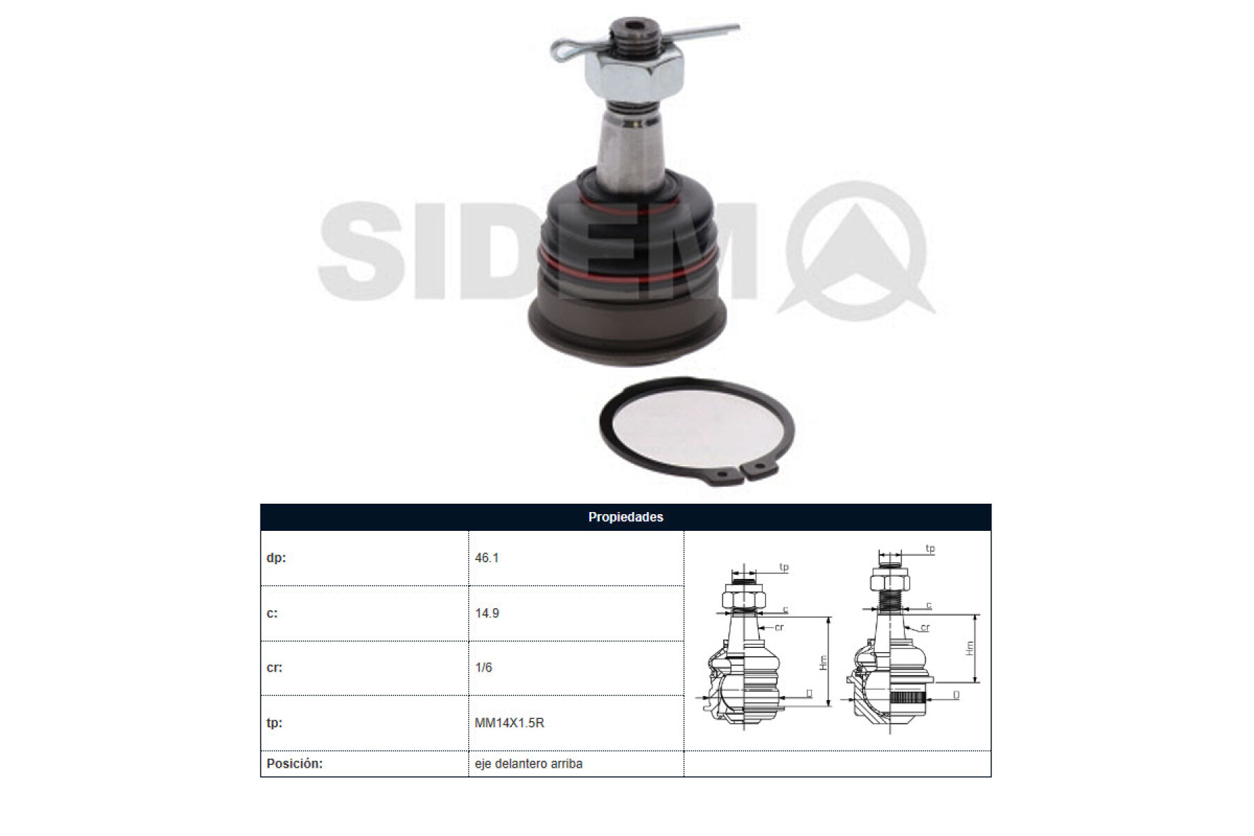 Rotula Del Nissan D23 - Frontier - Np300 15-25 Der/Izq 