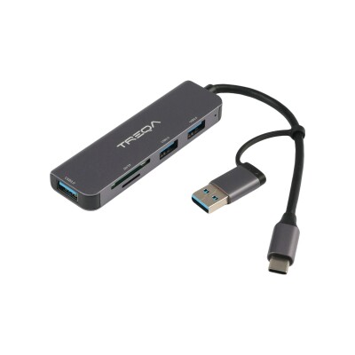 Hub adaptador USBC 6 en 1 Treqa Hub adaptador USBC 6 en 1 Treqa