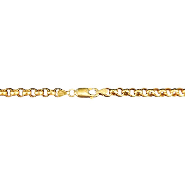 Cadena oro Rolo-Oro 18k -Sin Piedra-CD9501 Sinpiedra