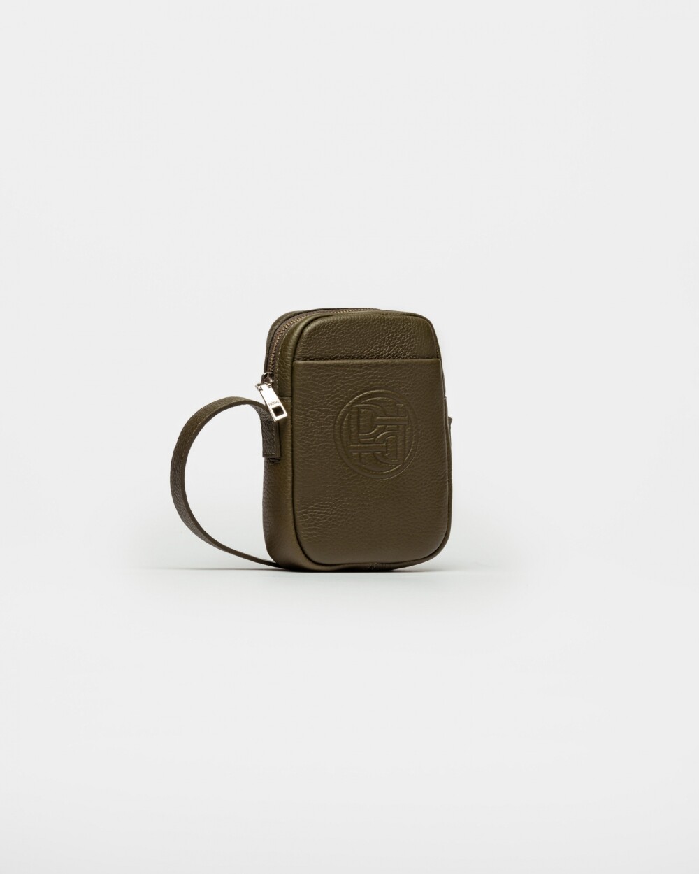 Mini Bag Haze En Cuero Graneado Verde