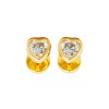Abridores Corazón-Oro 18k-Piedra Zirconia-AB9523 conpiedra