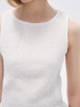 Musculosa Fruncin Marfil / Off White