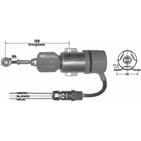 AUTOMATICO DE ARRANQUE - SOLENOIDE CORTE 12V MAQ.CHINA CON TEMPOR. LC AUTOMATICO DE ARRANQUE - SOLENOIDE CORTE 12V MAQ.CHINA CON TEMPOR. LC