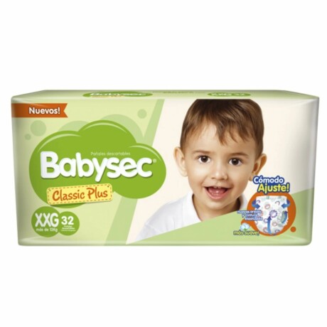 Pañales Babysec Classic Plus XXG X32 Pañales Babysec Classic Plus XXG X32