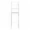 Mueble Metal Organizador Rack Sobre Inodoro tres estantes Blanco