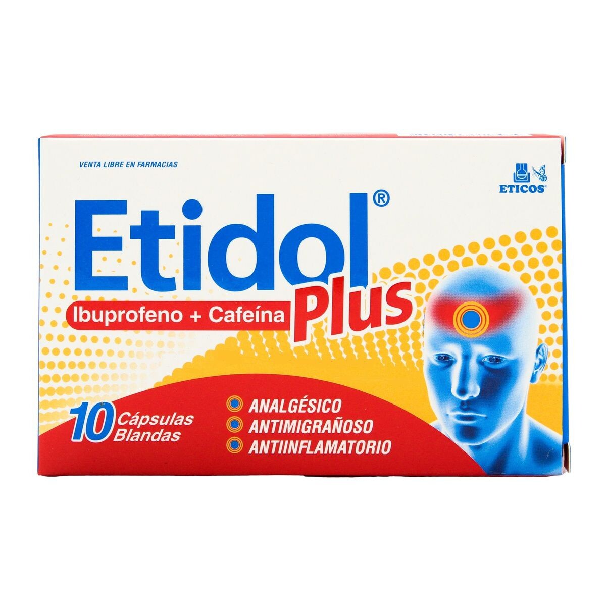 ETIDOL PLUS CJ X 10 CÁPS. BLANDAS 