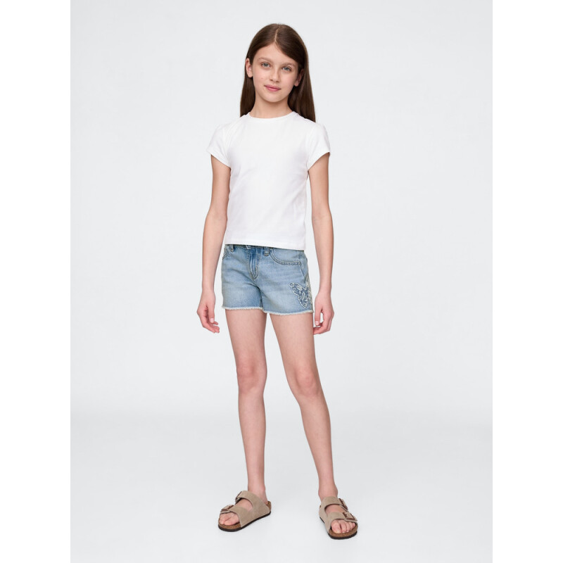 LOW STRIDE SHORT_LT BFLY LIGHT WASH