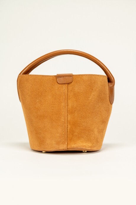 Mini cartera gamuza Tostado