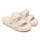 Sandalia Chancleta Hebilla Antideslizante Cómoda Beige