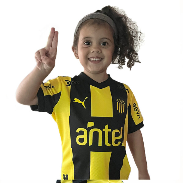 CAMISETA PEÑAROL HOME JR - PUMA AMARILLO/NEGRO