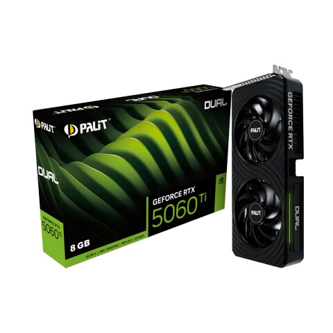 Tarjeta Video Palit Geforce Rtx 5060ti Dual 8gb 8k Hdmi TARJETA VIDEO PALIT RTX 5060TI DUAL 8GB