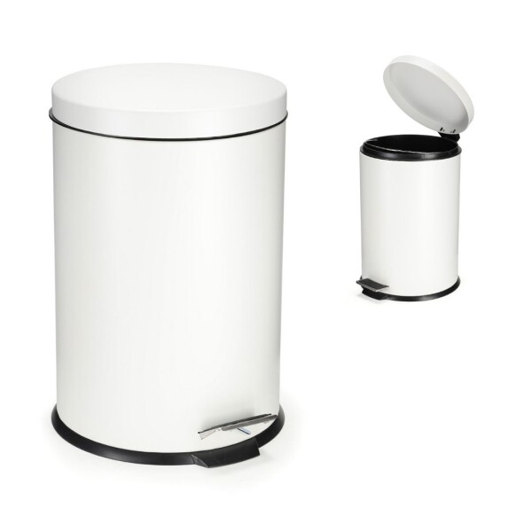 Tacho De Basura Basurero Cesto Residuos 20 Litros Papelera Grande Acero Inoxidable Imback Color Blanco Tacho De Basura Basurero Cesto Residuos 20 Litros Papelera Grande Acero Inoxidable Imback Color Blanco