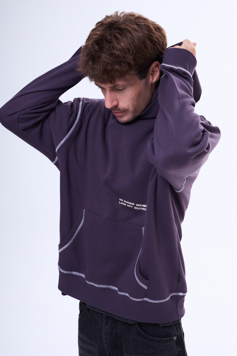 Buzo de felpa Sevilla Violeta