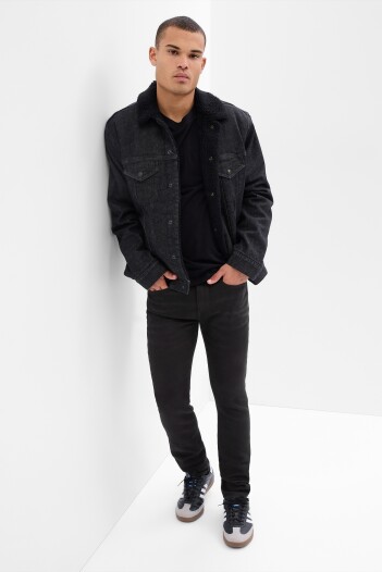 Jean Skinny Softmax Hombre Black Wash