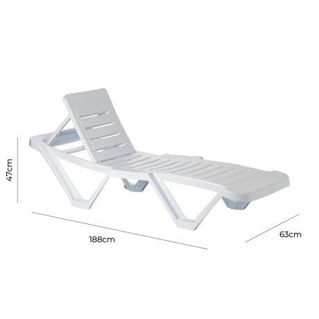 Silla Reposera Ocean Piscina Jardín Playa Exterior UV Silla Reposera Ocean Piscina Jardín Playa Exterior UV