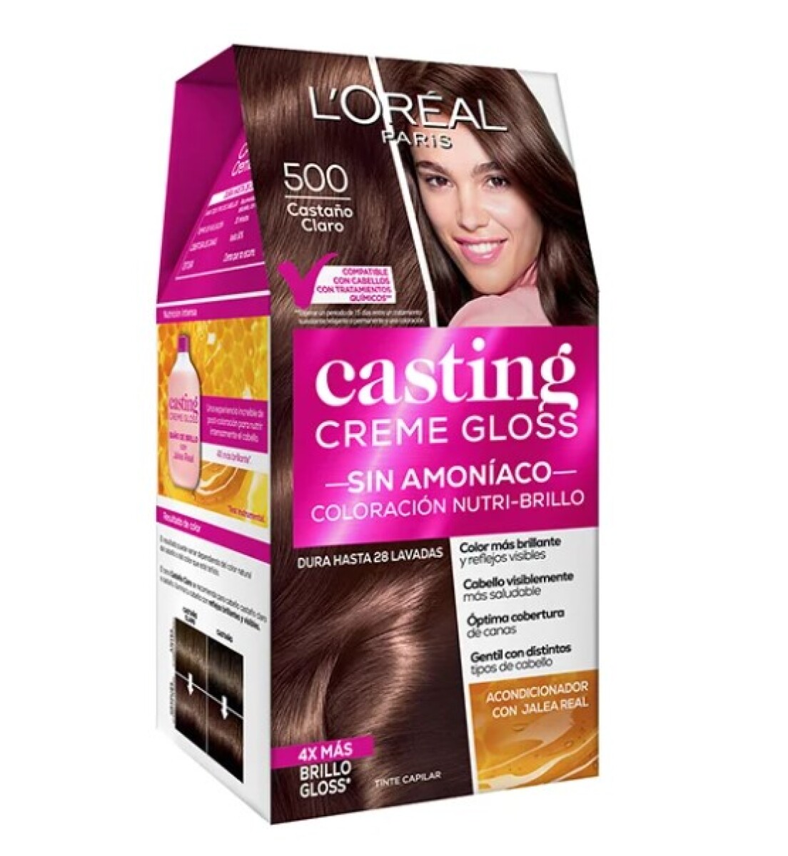 L´oréal Casting creme gloss sin amoníaco - Tono 500 Castaño claro 