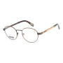Lentes 2 En 1 One Piece Redondo De Acero Inoxidable Degradado/Dorado