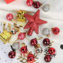 Kit Arbol Completo + Adornos Chirimbolos Decoracion Navideña Variante Color Rojo
