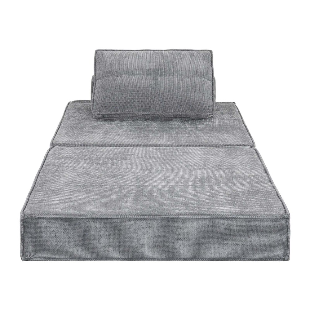 SOFÁ CAMA 1 CUERPO ESPUMA GRIS BRUMA