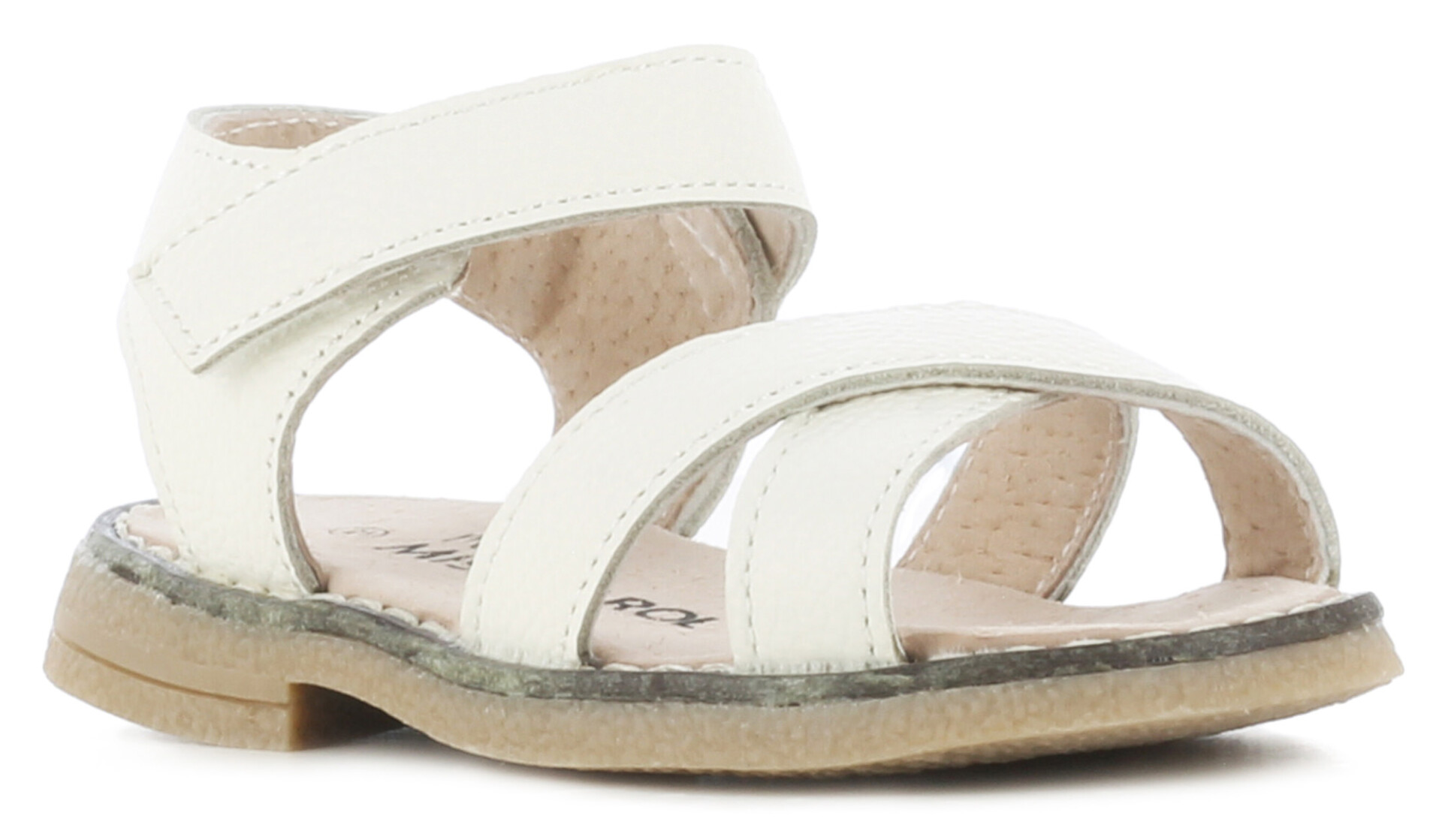 Sandalia ARIS con velcro MINI MissCarol - White 