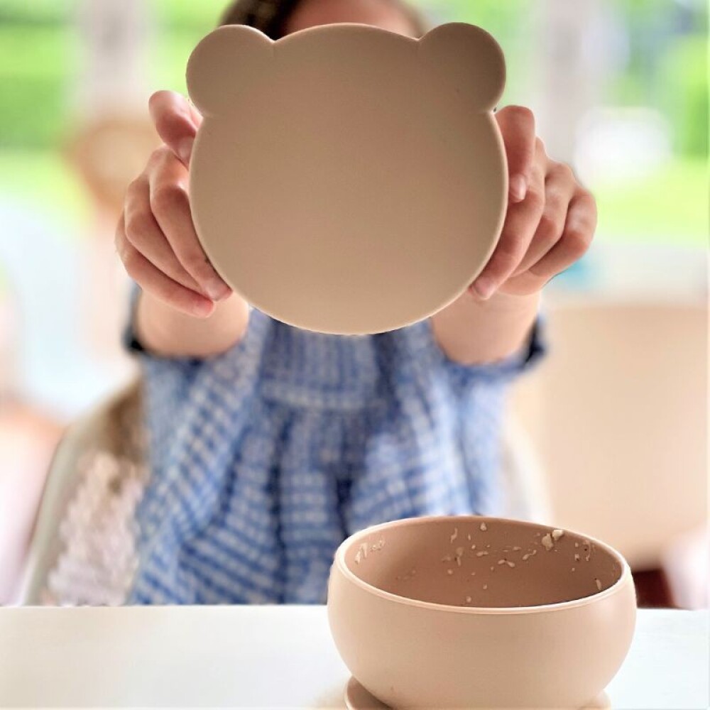 Bowl ventosa silicona Minikoioi beige