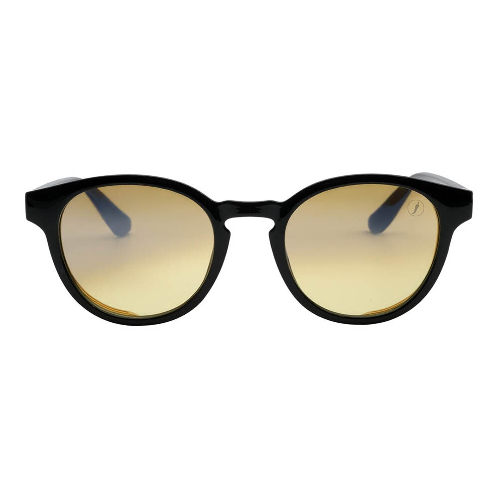 Lentes de sol De Policarbonato Redondo Flap Amarillo/Negro