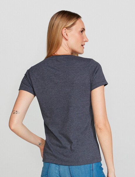 CAMISETA BÁSICA SLIM WORLD GRIS OSCURO