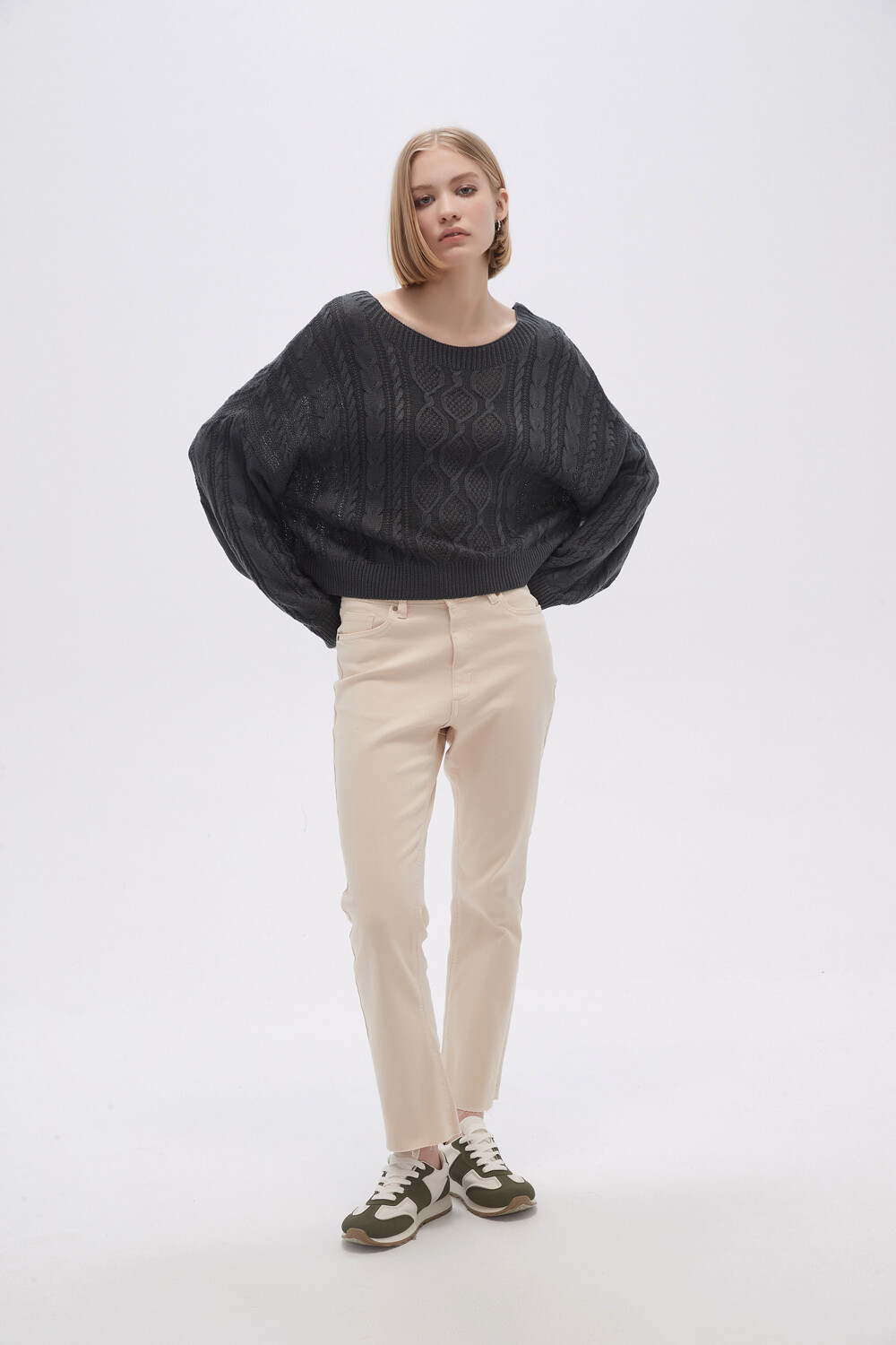 Sweater Viento Gris Topo