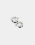 Aros Argollas Con glitter Argollas Con Glitter - Plateado