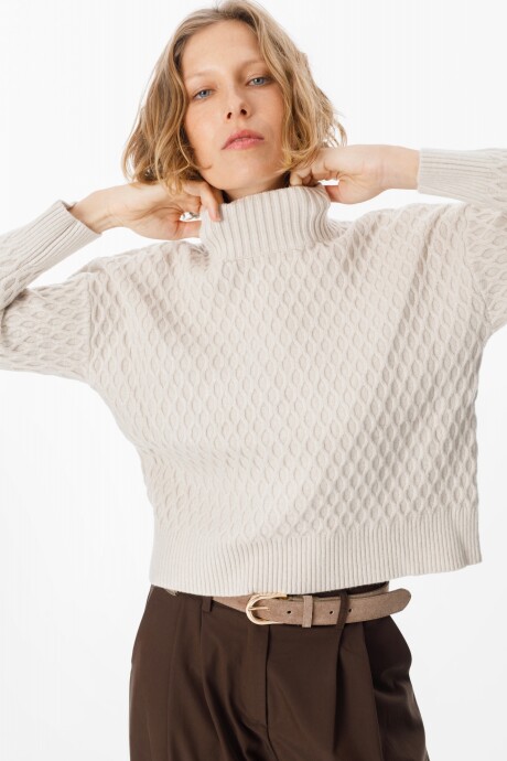 Sweater Panal Beige