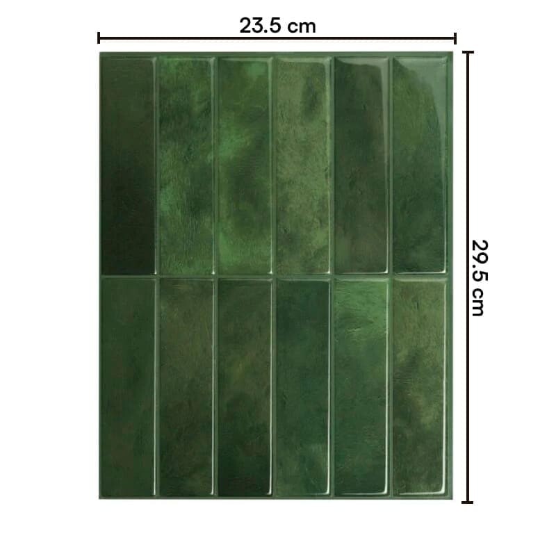 Azulejos adhesivos para cocina baño 10uds Verde