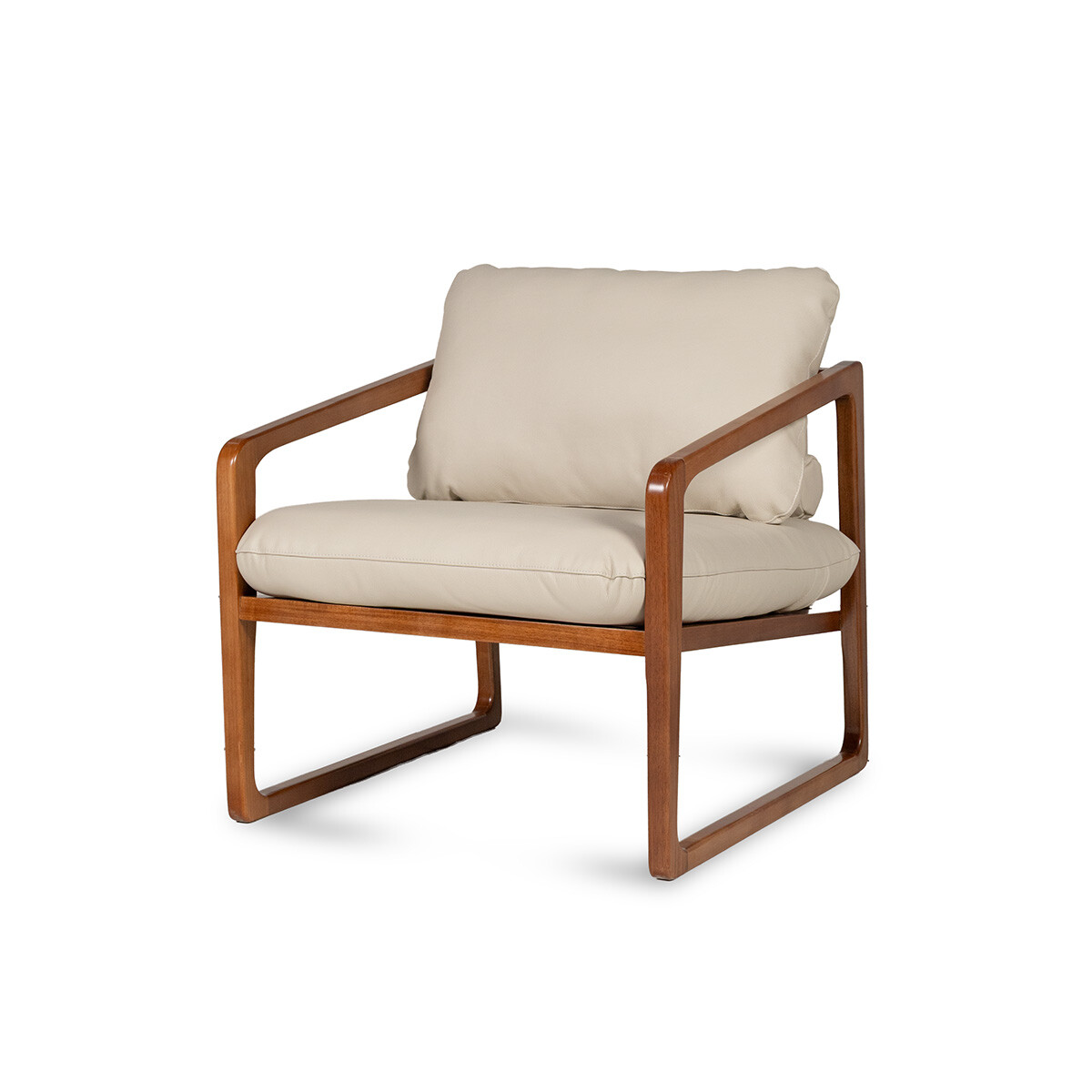 Butaca Donatella - Cuero Natural - 1000 (Off White) 