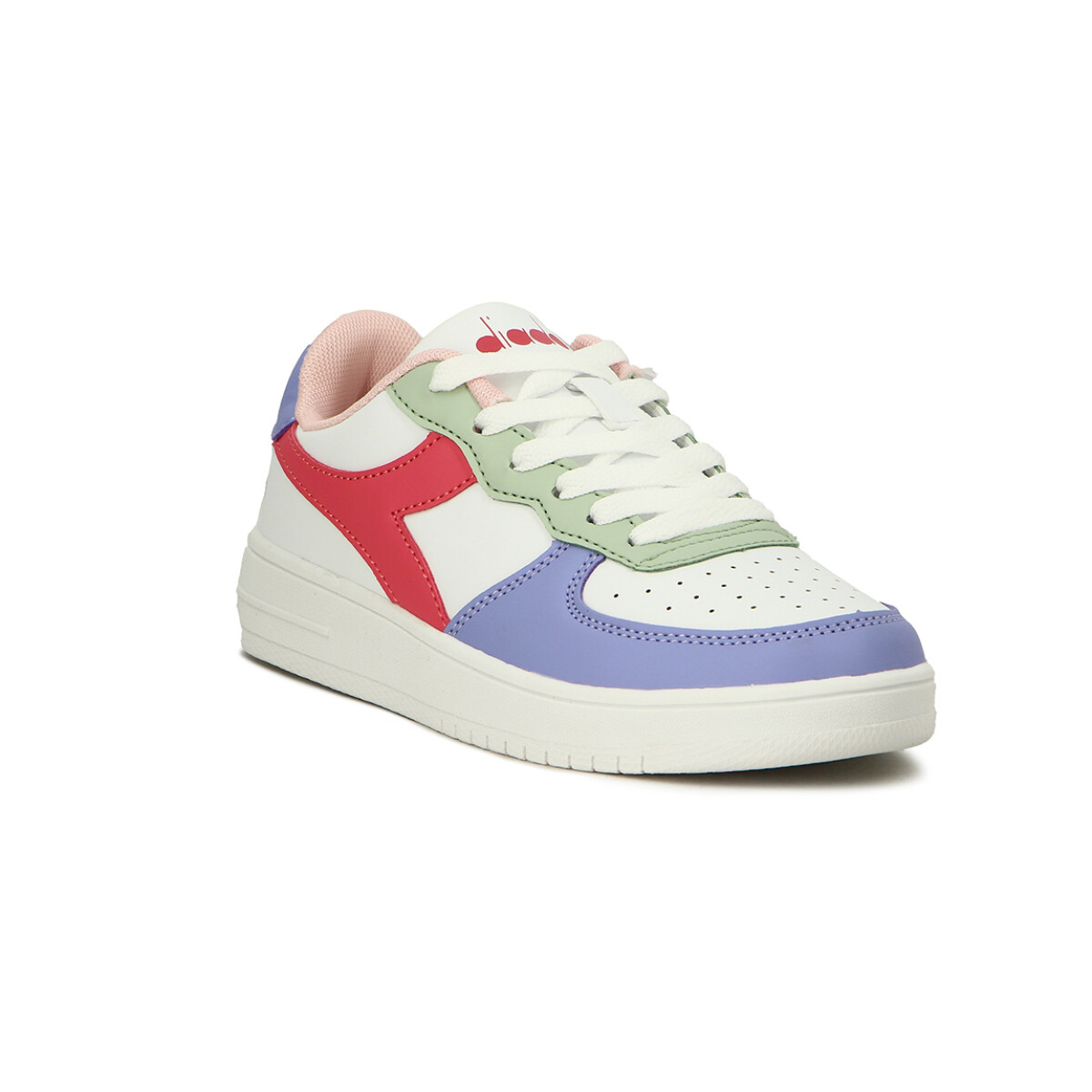 Championes Casuales Mujer Diadora Spitfire - Blanco-Purpura 