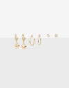Aros Sets Strass Set De Aros Con Strass - Dorado