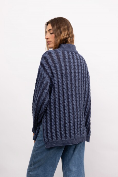 Sweater Edith Long Azul