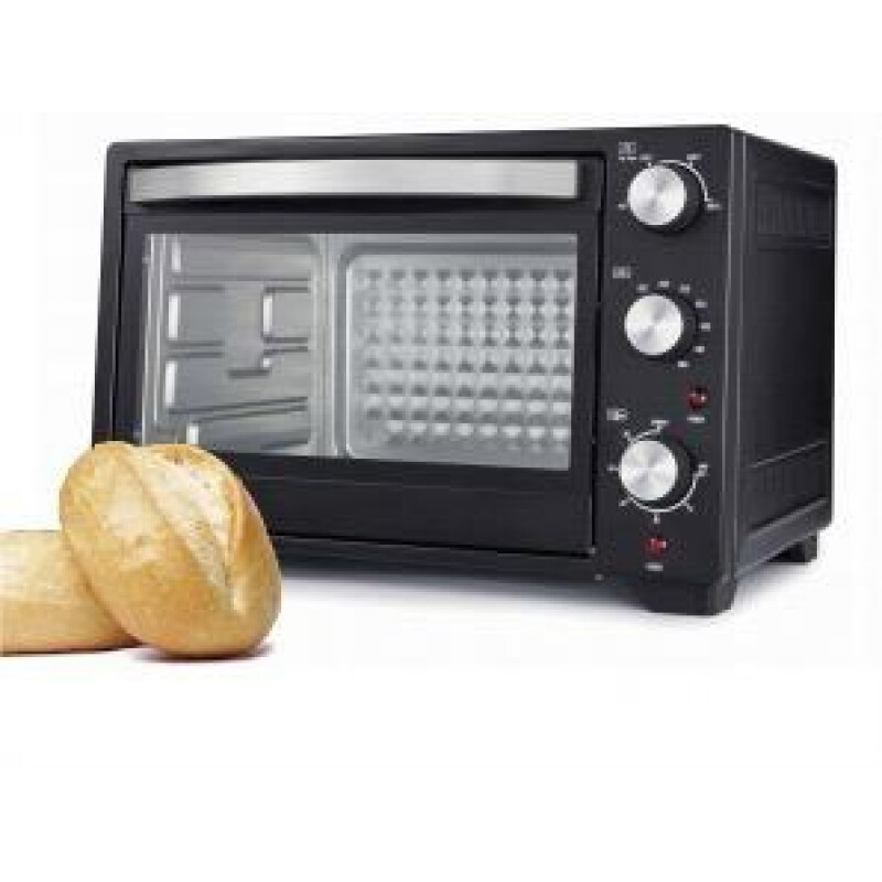 Horno Eléctrico NICS 30 Litros 1600W Grill Timer Temperatura Negro Horno Eléctrico NICS 30 Litros 1600W Grill Timer Temperatura Negro